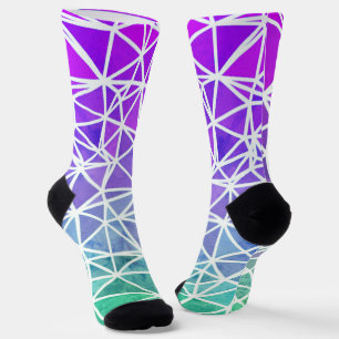 Low Poly Ombre Socken