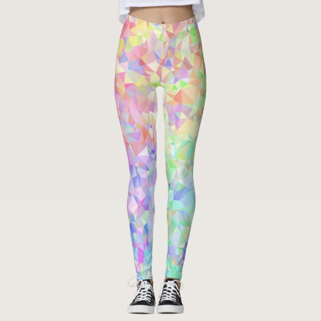 Low Poly Rainbow Leggings (Vorderseite)
