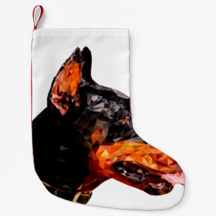 Low poly triangle abstract design kleiner weihnachtsstrumpf