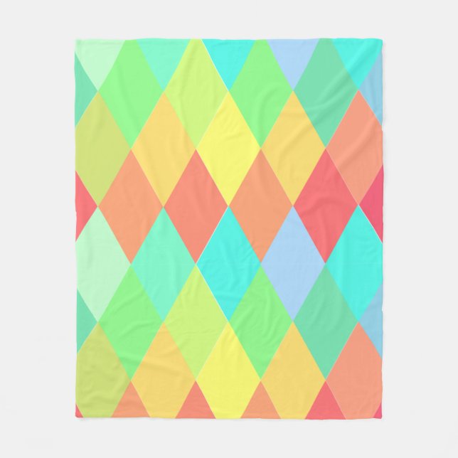Low poly triangles fleecedecke (Vorderseite)