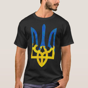 Low polygonal ukrainischer trident T - Shirt