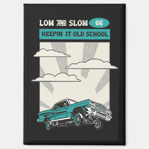 Low & Slow 66 Classic Lowrider Magnet