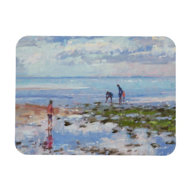 Low Tide Charmouth 2012 Magnet (Horizontal)