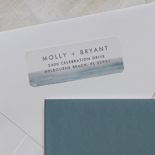 Low Tide | Coastal Wedding Return Address (Von Creator hochgeladen)