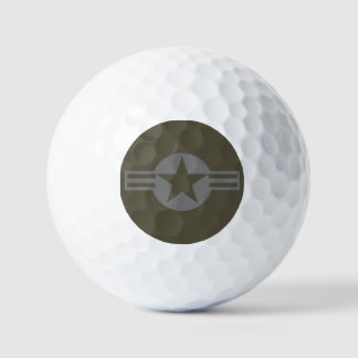 Low Visibility Grey Roundel of the US Air Forces Golfball