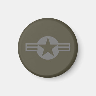 Low Visibility Grey Roundel of the US Air Forces Magnet