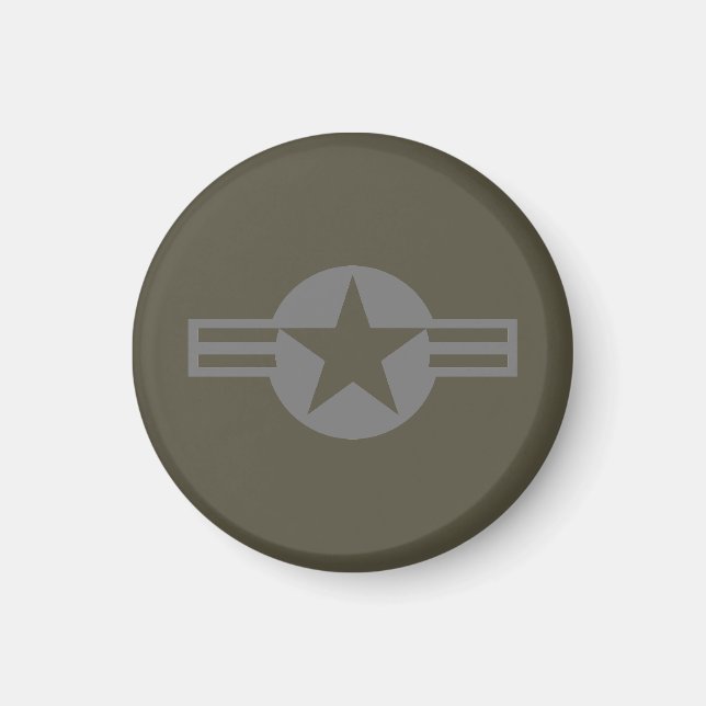 Low Visibility Grey Roundel of the US Air Forces Magnet (Vorne)