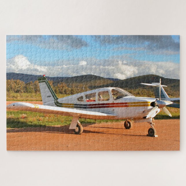 Low-wing-Flugzeug, Outback South Australia 2 Puzzle (Horizontal)