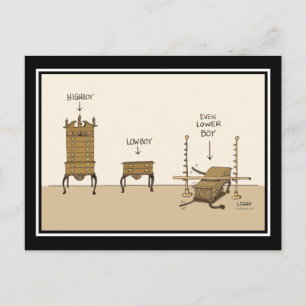 Lowboy Cartoon Postcard Postkarte