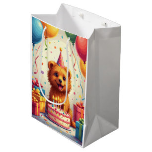 Lowchen-Geburtstagsfeier Mittlere Geschenktüte