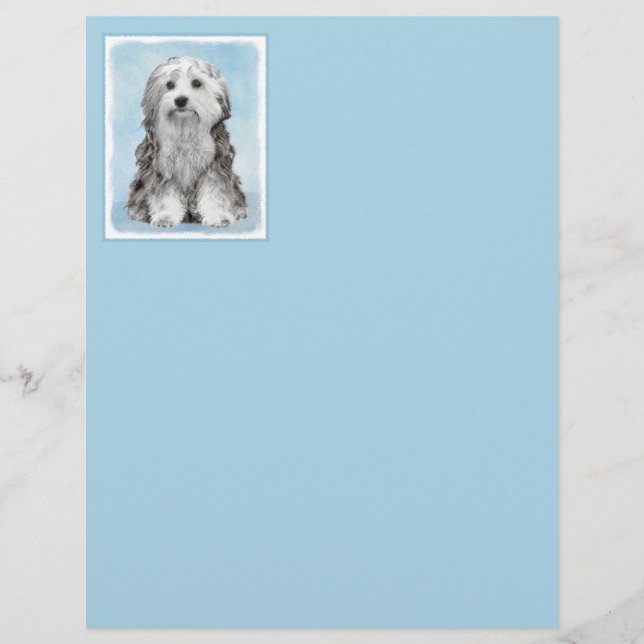 Lowchen Malerei - Niedliche Original Hunde Kunst (Vorderseite)