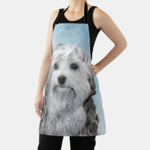 Lowchen Malerei - Niedliche Original Hunde Kunst Schürze