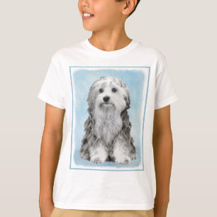 Lowchen Malerei - Niedliche Original Hunde Kunst T-Shirt