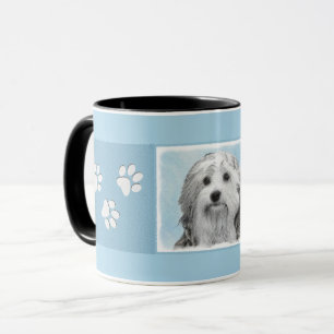 Lowchen Malerei - Niedliche Original Hunde Kunst Tasse