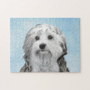 Lowchen-Malerei - Süße originelle Hundekunst Puzzle