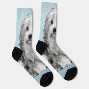 Lowchen-Malerei - Süße originelle Hundekunst Socken