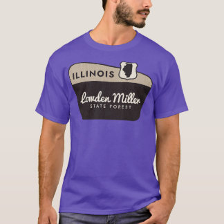 Lowden Miller Staat Forest Illinois Begrüßungszeic T-Shirt