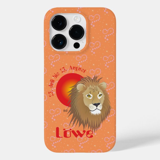 Löwe 23. Juli bis 22. August Apple iPhone Hüllen (Rückseite)