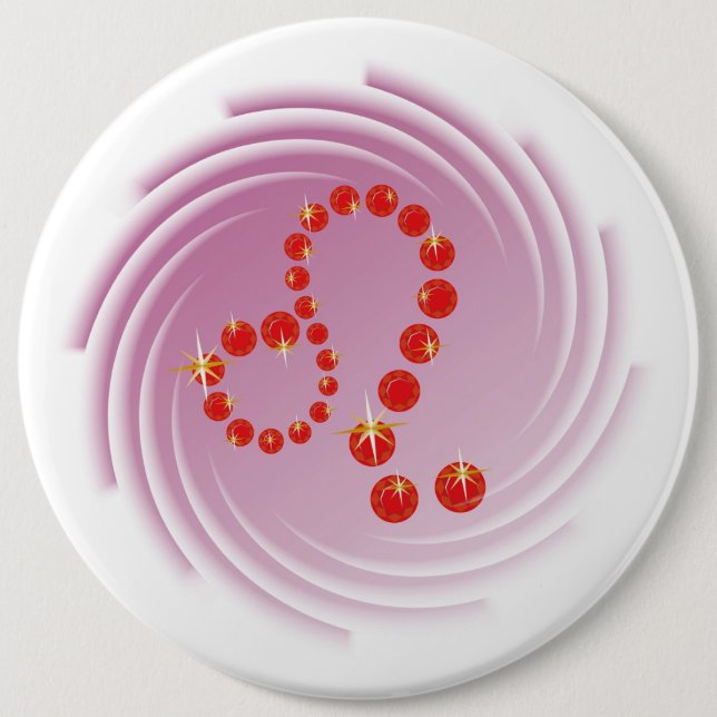 Löwe 23. Juli bis 22. August Buttons (Vorderseite)