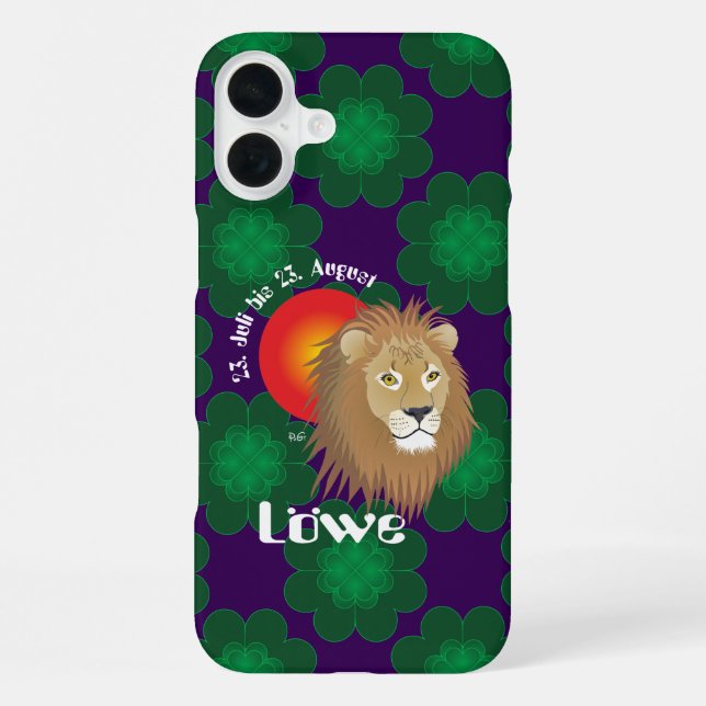Löwe 23. Juli bis 22. August iPhone Hüllen Hülle (Rückseite)