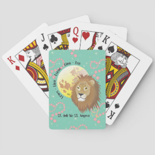 Löwe 23. Juli bis 22. August Kartenspiel Spielkarten