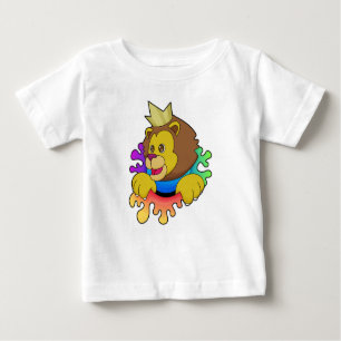 Löwe als König mit Krone Baby T-shirt