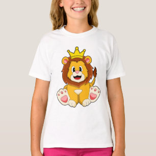 Löwe als König mit Krone T-Shirt