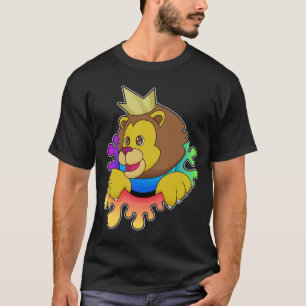 Löwe als König mit Krone T-Shirt