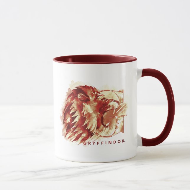 Löwe-Aquarell Harry Potters | GRYFFINDOR™ Tasse (Rechts)