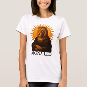 Löwe Astrologie Sternzeichen Löwe Mona Lisa T-Shirt