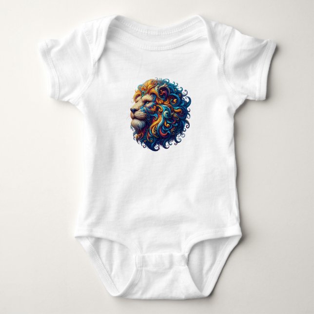 Löwe aus Power Baby Strampler (Vorderseite)