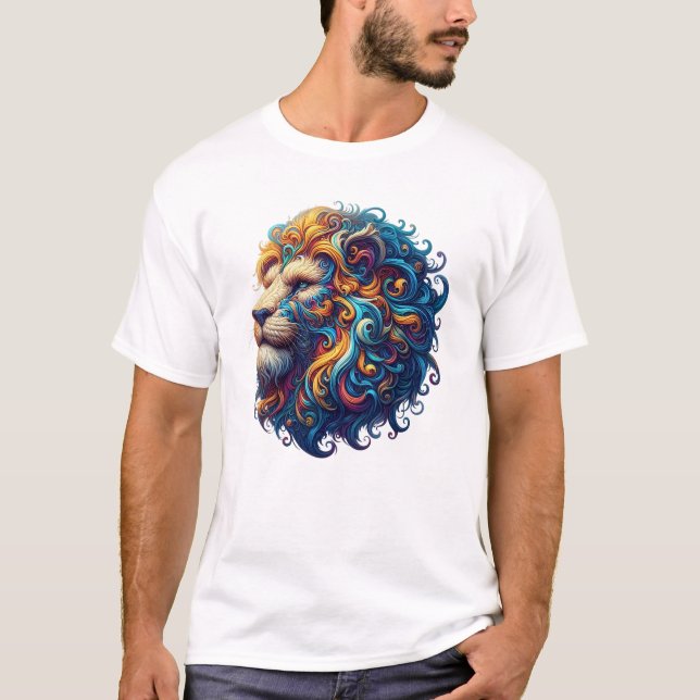 Löwe aus Power T-Shirt (Vorderseite)