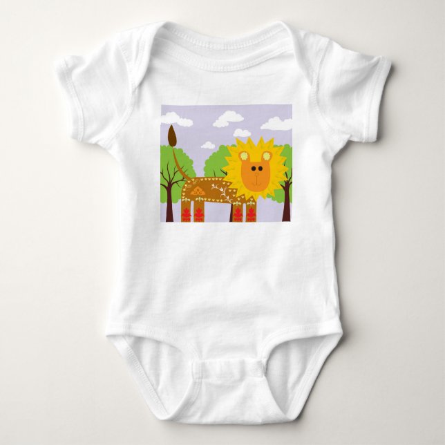 Löwe Baby Strampler (Vorderseite)