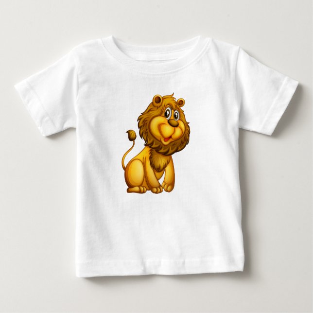 Löwe Baby T-shirt (Vorderseite)