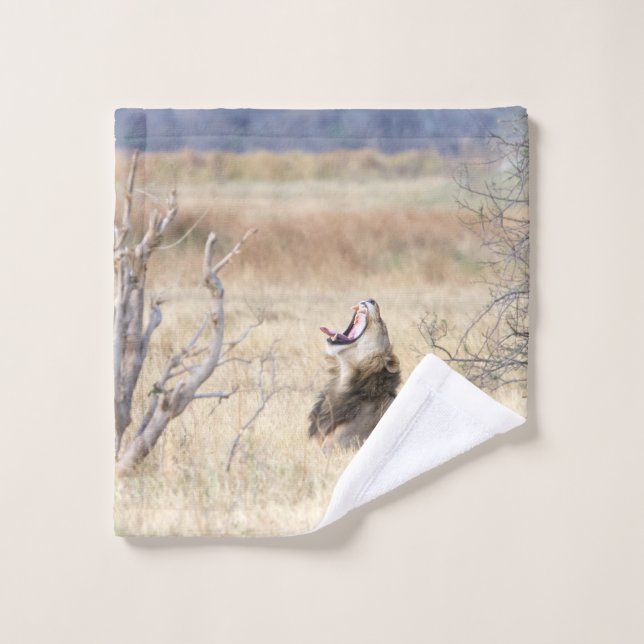 Löwe Badhandtuch Set (Waschlappen)