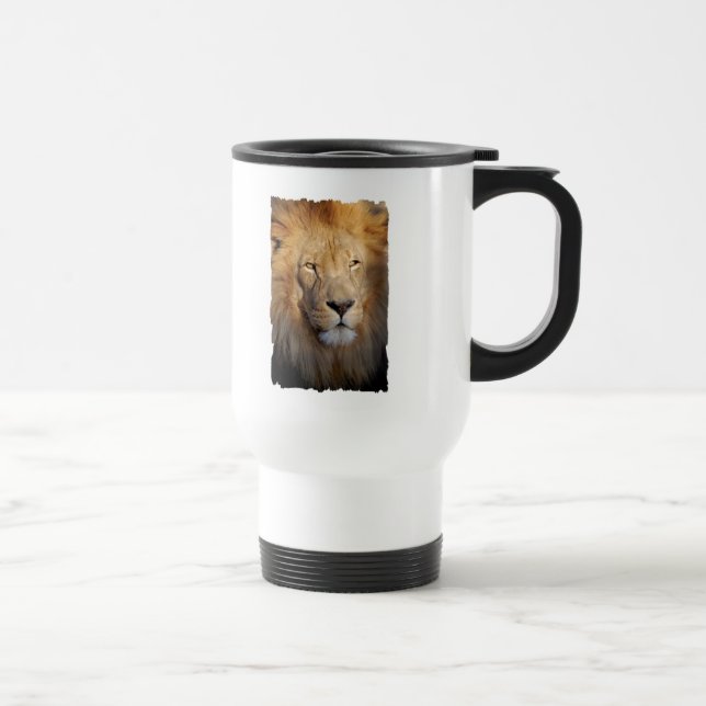 Löwe-Bild-Reise-Tasse Reisebecher (Rechts)