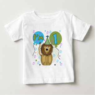 Löwe bin ich die 1 die ersten Geburtstags-T-Shirt Baby T-shirt