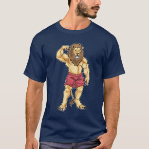 Löwe Bodybuilder Bodybuilding T-Shirt