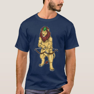 Löwe Bogenschützen Bogen T-Shirt