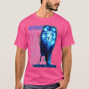 Löwe Christlich Jesus ist mein Gott König Herr und T-Shirt