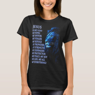 Löwe Christlich Jesus Ist Mein König, Gott, Herr, T-Shirt