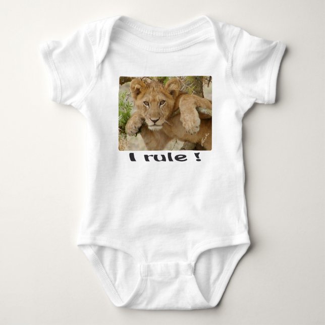Löwe CUB, ", das ich anordne!" Baby-Strampler oder Baby Strampler (Vorderseite)