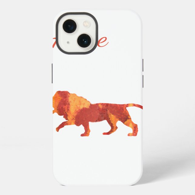 Löwe Custom iPhone Hülle (Rückseite)