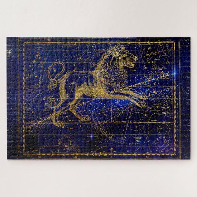 Löwe das Löwe-Sternbild-Puzzle Puzzle (Horizontal)