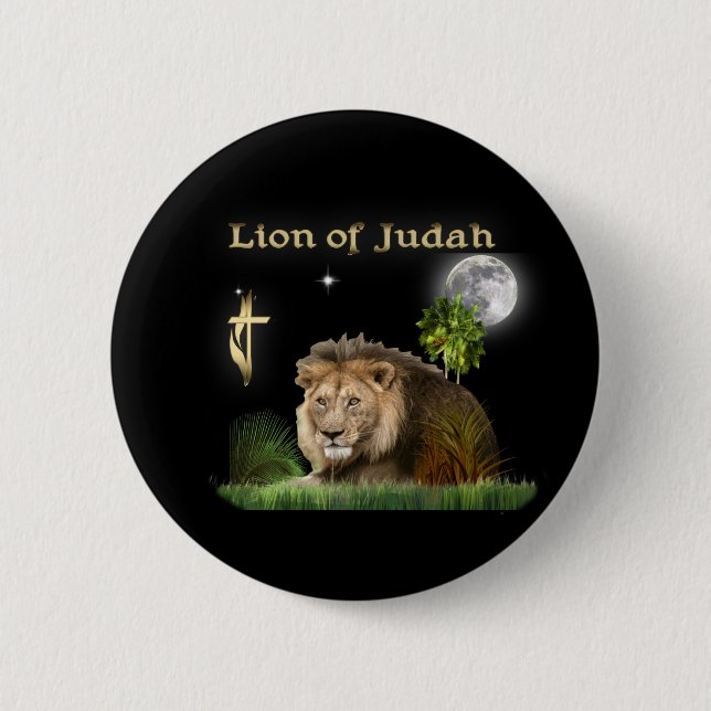Löwe der Judah-Knöpfe Button (Vorderseite)