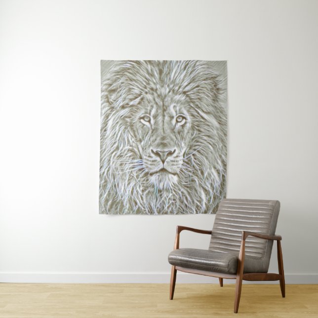 Löwe der Judah Porträt-Kunst Wandteppich (Beispiel)