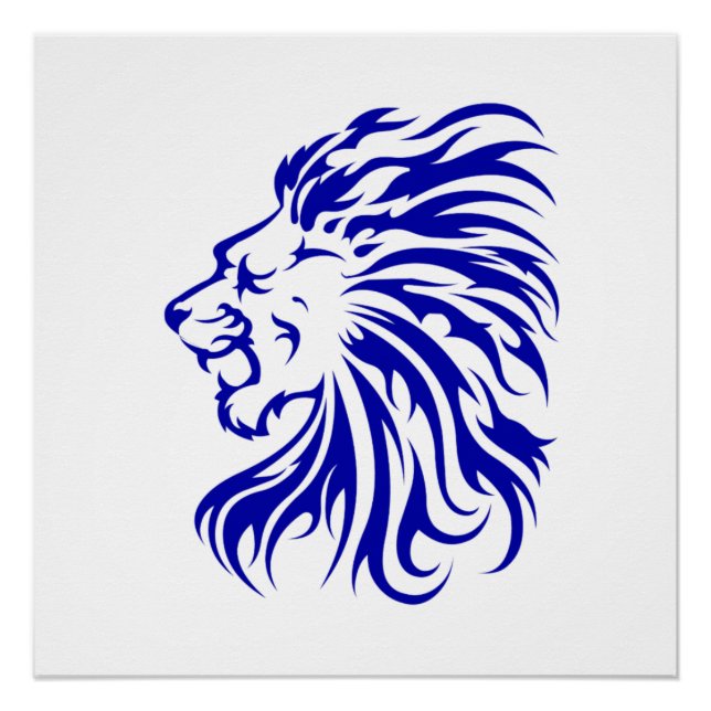 Löwe der König des Dschungels,Löwenliebensgeschenk Poster (Vorderseite)