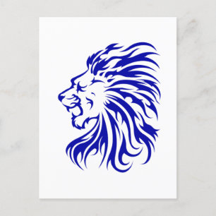 Löwe der König des Dschungels, Löwenliebhaber Gesc Postkarte