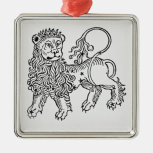 Löwe (der Löwe) eine Illustration vom 'Poeticon Ornament Aus Metall