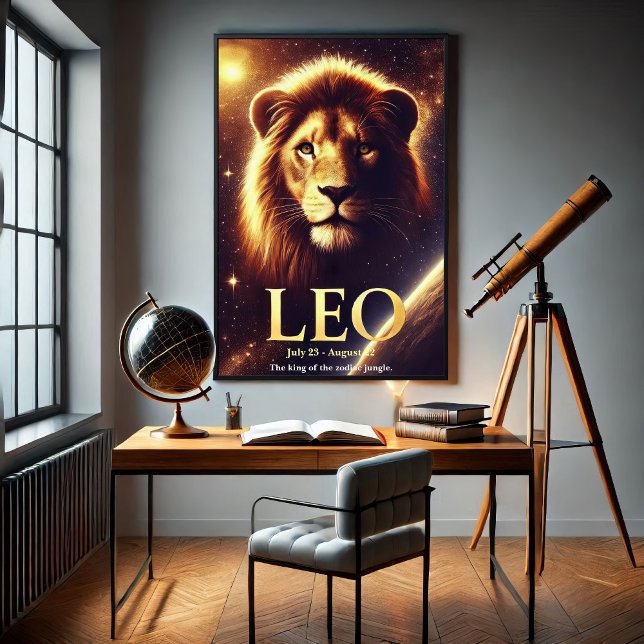 Löwe der Löwe Zodiac Sternenposter Poster (Von Creator hochgeladen)
